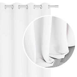 śnieżnobiała zasłona zaciemniająca blackout 140x250 hold