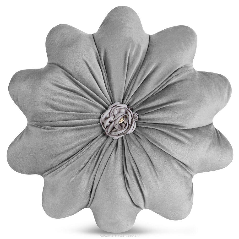 Poszewka dekoracyjna FLORES 40 Eurofirany srebrny