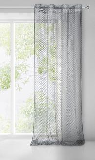 Firana gotowa na przelotkach AIDEN 140x250 Eurofirany srebrny