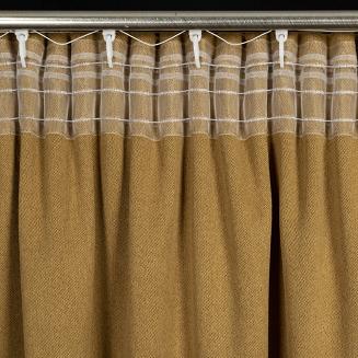 Zasłona gotowa na taśmie CARLO 130x300 Eurofirany miodowy