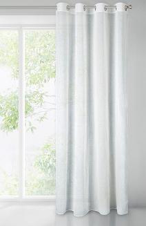 Zasłona gotowa na przelotkach PAOLA 140x250 Eurofirany biały