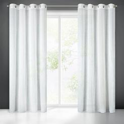 Zasłona gotowa na przelotkach PAOLA 140x250 Eurofirany biały