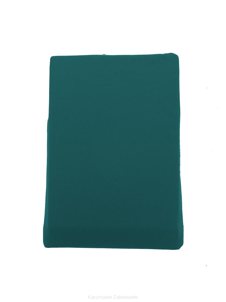 Prześcieradło jersey bez gumki 160x200 szmaragdowe