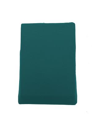 Prześcieradło jersey bez gumki 160x200 szmaragdowe