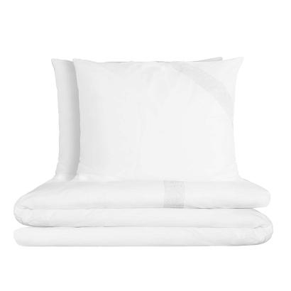 Pościel bawełniana Retro 200x220 biała z koronką Maxi