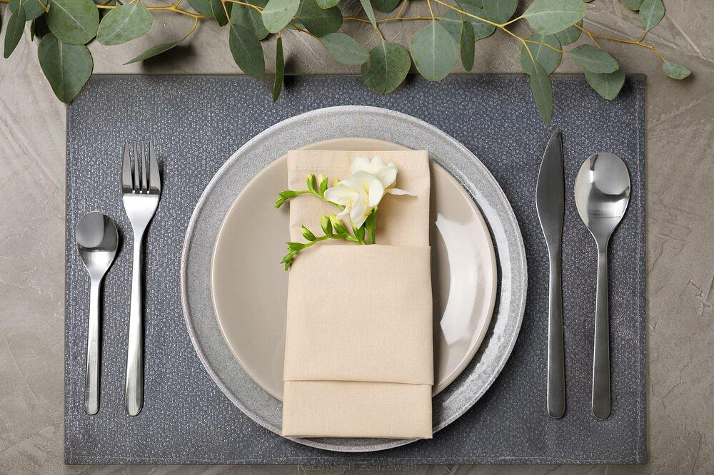 Obrus dekoracyjny EDNA 40x30 Eurofirany stalowy