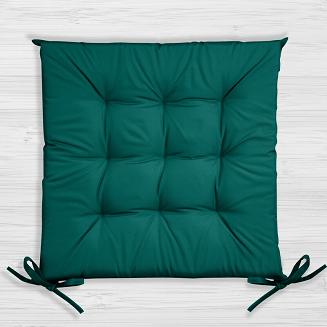 Poduszka na krzesło wodoodporna GARDEN 40x40x5 ogrodowa pikowana ciemnozielona