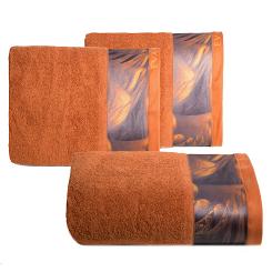 Ręcznik bawełniany SIMONA 50x90 Eva Minge Eurofirany ceglasty