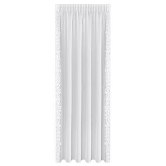 Zasłona gotowa na taśmie ROSES 140x270 Eva Minge Eurofirany biały