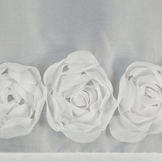 Zasłona gotowa na taśmie ROSES 140x270 Eva Minge Eurofirany biały