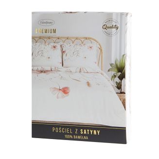 Pościel satynowa PREMIUM24 160x200 Eurofirany biały