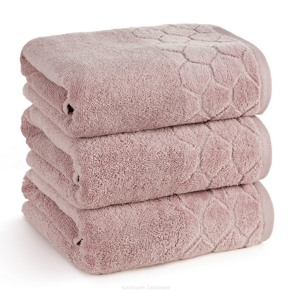 Ręcznik bawełniany LUMIA 50x90 Eurofirany pudrowy
