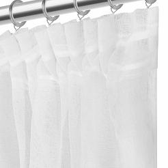 Firana gotowa na taśmie LUNA 300x270 biała