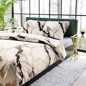 LUSARIA Komplet pościeli z bawełny satynowej 160x200cm 100114/SAT/000/160200/1