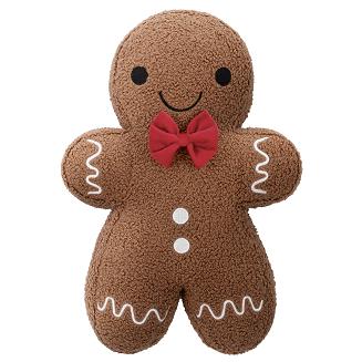 Poduszka dekoracyjna świąteczna z bukli 39x27 Piernikowy Ciastek