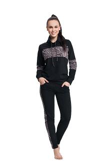 Dres damski LUNA kod 308 czarny zebra