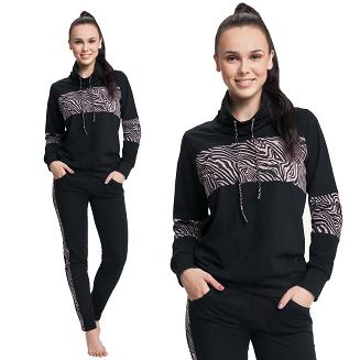 Dres damski LUNA kod 308 czarny zebra