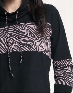 Dres damski LUNA kod 308 czarny zebra