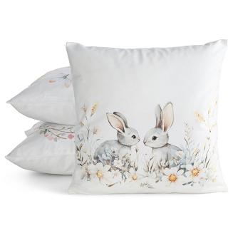 Poszewka dekoracyjna WIOSNA 45x45 Eurofirany biały