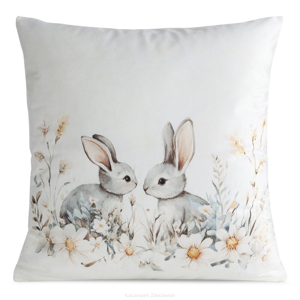 Poszewka dekoracyjna WIOSNA 45x45 Eurofirany biały
