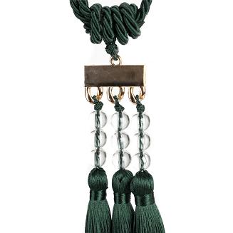 Sznur dekoracyjny do zasłon NORA ciemnoturkusowy