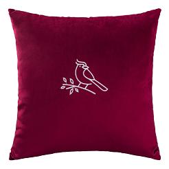 Poszewka dekoracyjna z haftem OOT-03 43x43 Darymex bordowa ptak