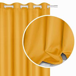 Musztardowa Zasłona Gotowa Do Salonu 140x250 VIVA