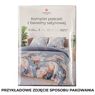 VELMORA Komplet pościeli z bawełny satynowej 220x200cm 100113/SAT/000/220200/1