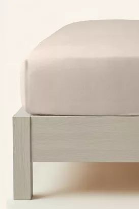 Prześcieradło flanelowe z gumką SIN 220x200 + 30 cm taupe