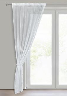 Firana gotowa na taśmie ALEX 140x270 Eurofirany biały