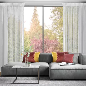 Firana gotowa na taśmie ALEX 140x270 Eurofirany biały