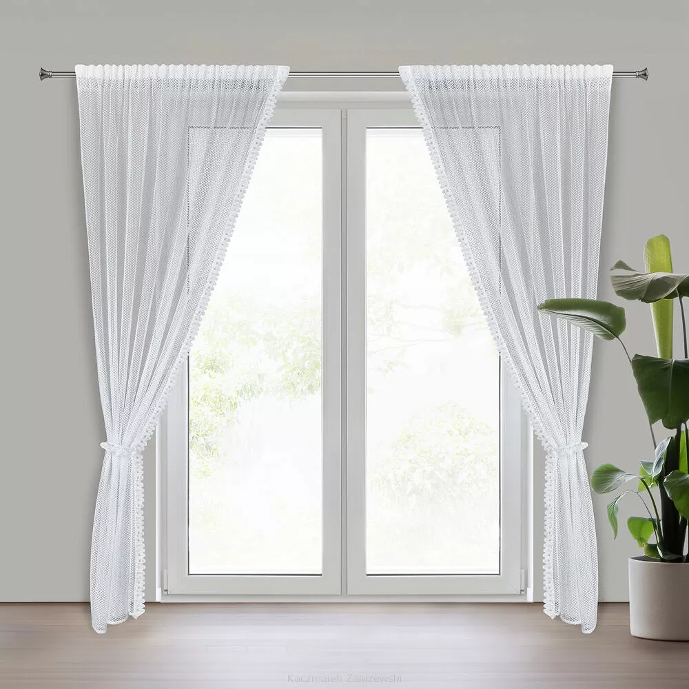 Firana gotowa na taśmie ALEX 140x270 Eurofirany biały