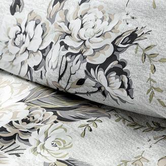 Pościel satynowa SPRING 220x200 Eurofirany srebrny