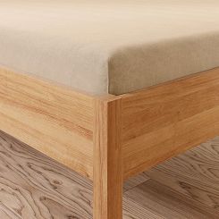 Prześcieradło jersey z gumką 90x200 DREAMY PREMIUM beżowe