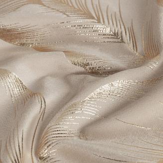 Zasłona gotowa na przelotkach MILENA 140x250 Eurofirany beżowy