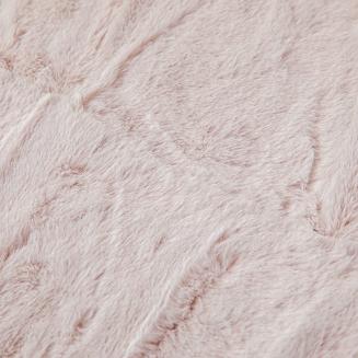 Koc narzuta Rabbit 150x200 pudrowy róż futrzany