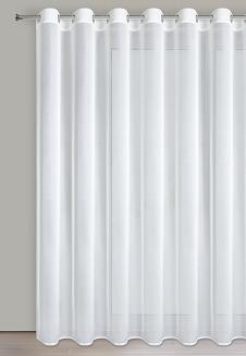 Firana gotowa na przelotkach TINA Eurofirany biały