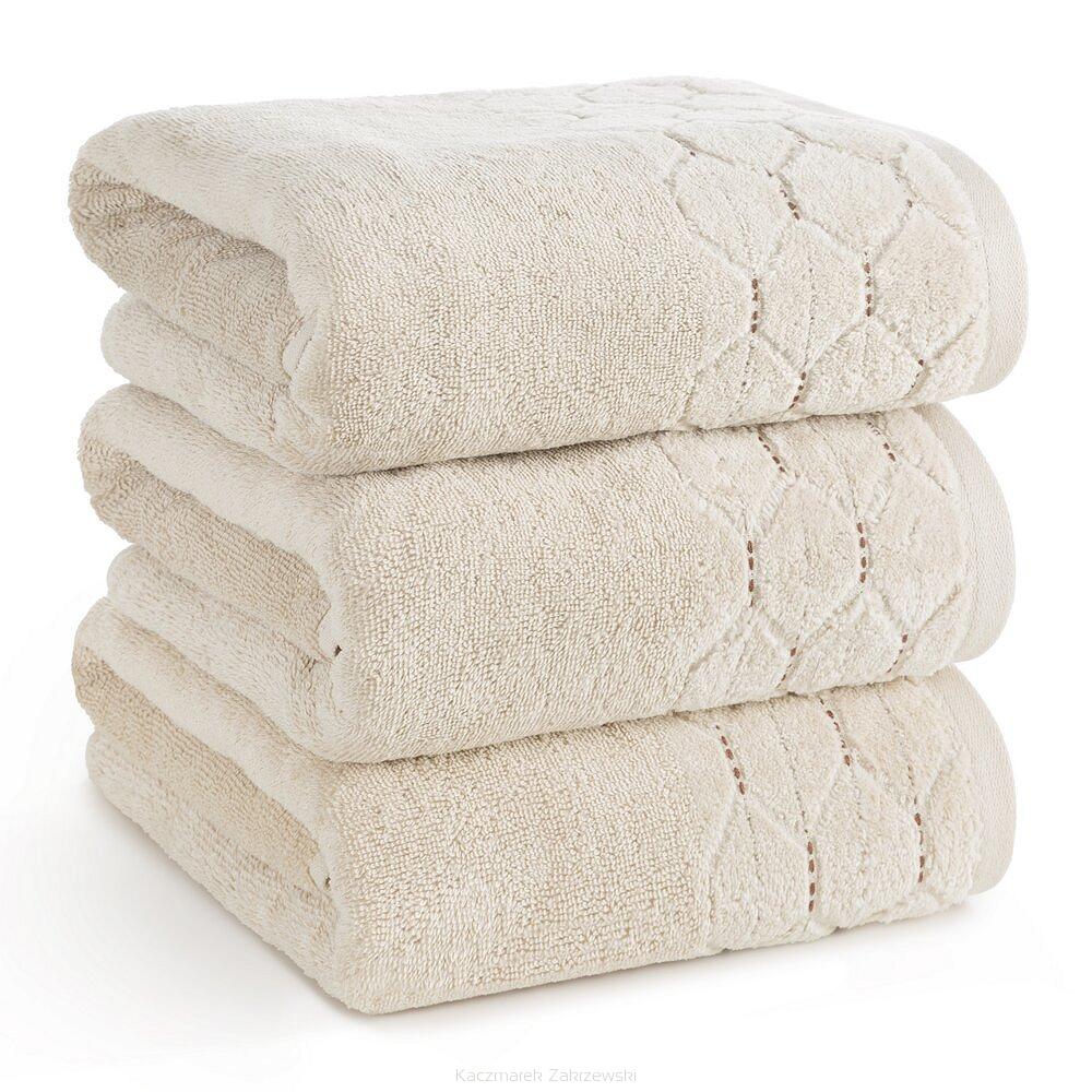 Ręcznik bawełniany LUMIA 50x90 Eurofirany beżowy