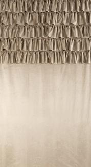 Zasłona gotowa na przelotkach AURA 140x250 Eurofirany ciemnobeżowy