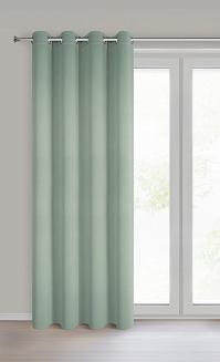 Zasłona gotowa na przelotkach NERISA 140x250 Eurofirany miętowy