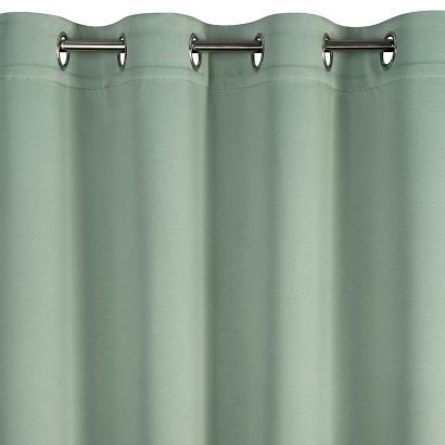 Zasłona gotowa na przelotkach NERISA 140x250 Eurofirany zaciemniająca miętowa