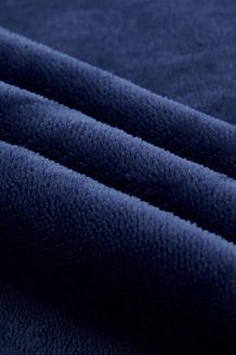 Prześcieradło polarowe z gumką MIŚ Fluffy 120x200 mikrofibra granatowe