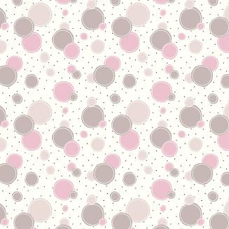 Koszula damska REGINA kod 173 różowa beżowa w kółeczka i kropki