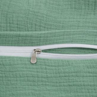 Oliwkowa Bawełniana Poszewka Muślinowa 50x60 Do Pościeli