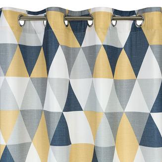 Zasłona gotowa na przelotkach ADINA 140x250 Eurofirany musztardowy