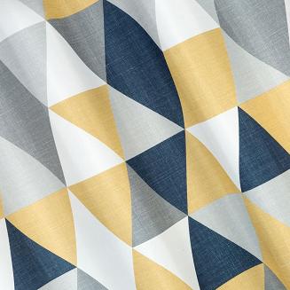 Zasłona gotowa na przelotkach ADINA 140x250 Eurofirany musztardowy