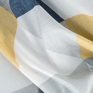 Zasłona gotowa na przelotkach ADINA 140x250 Eurofirany musztardowy