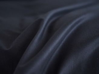 Pościel satyna bawełniana 220x200 Ruffy Premium czarna z falbanką