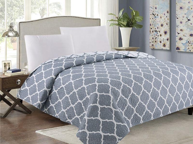 Narzuta dekoracyjna TAVIRA 220x240 Meridian grey szara ciasteczka