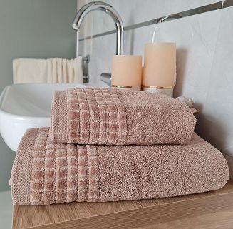 Ręcznik kąpielowy Larisa 70x140 beżowy